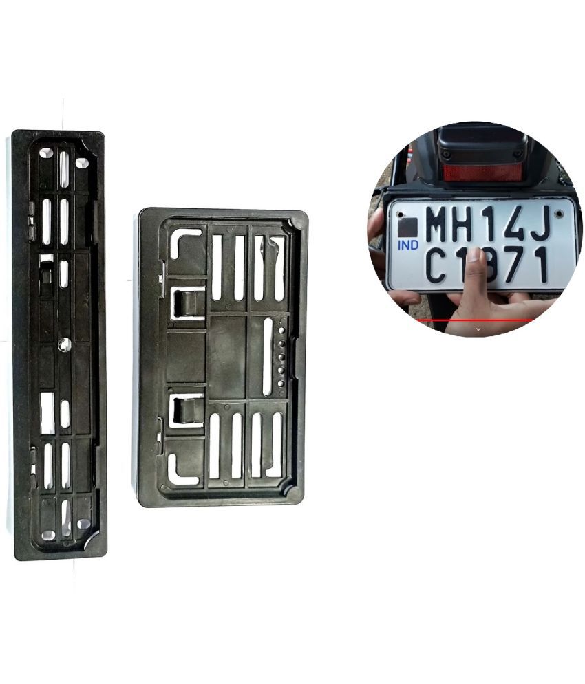     			Sunriders Bike Number Plate Frame/Cover Set of Two (Front and Back) (Black)