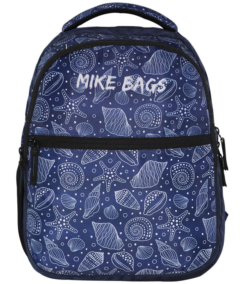     			mikebags 13 Ltrs Blue Polyester College Bag