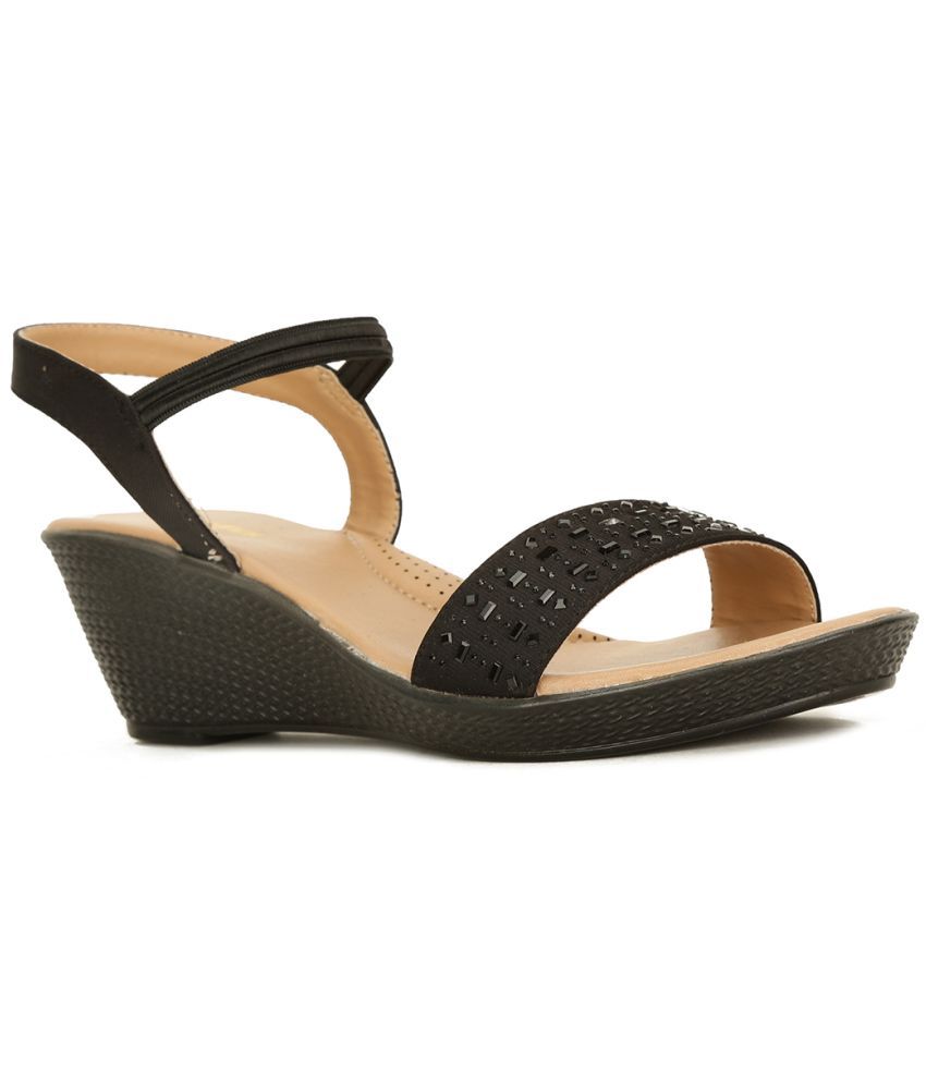     			Bata Black Women's Sandal Heels