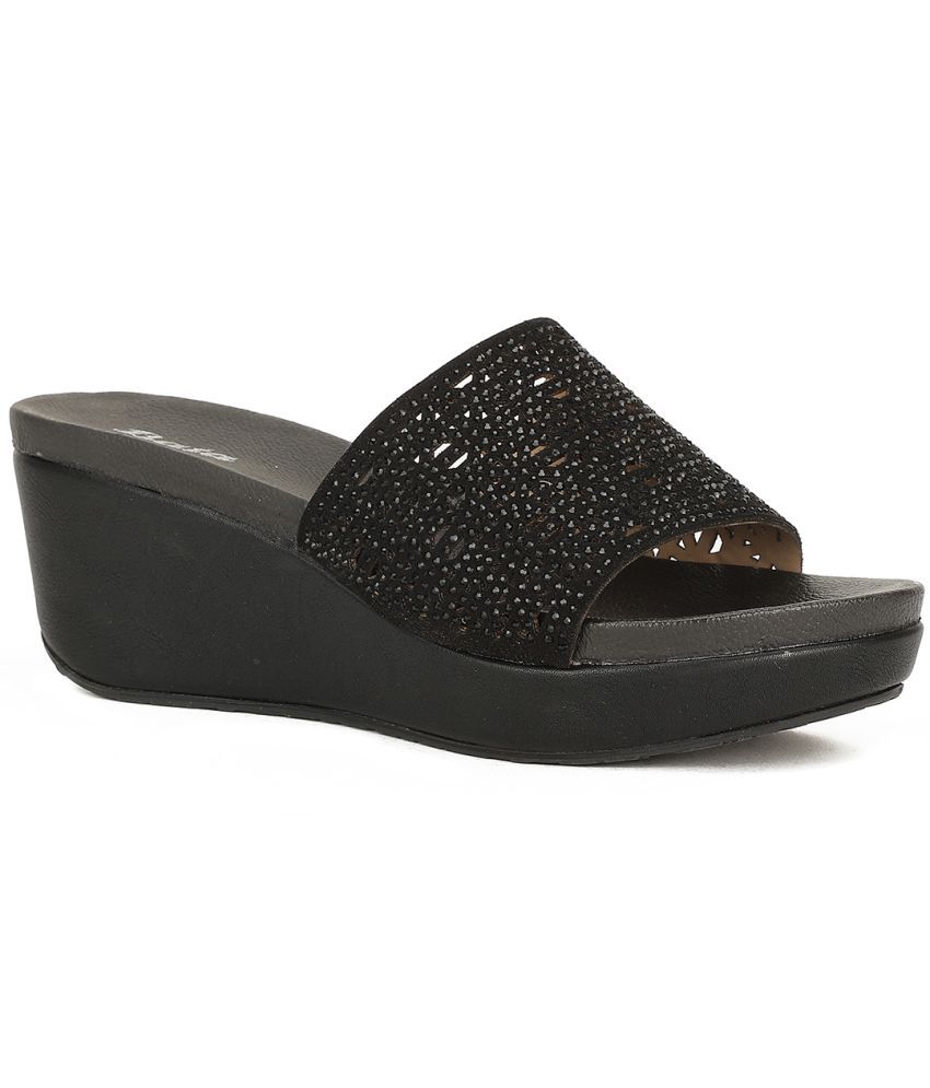     			Bata Black Women's Sandal Heels