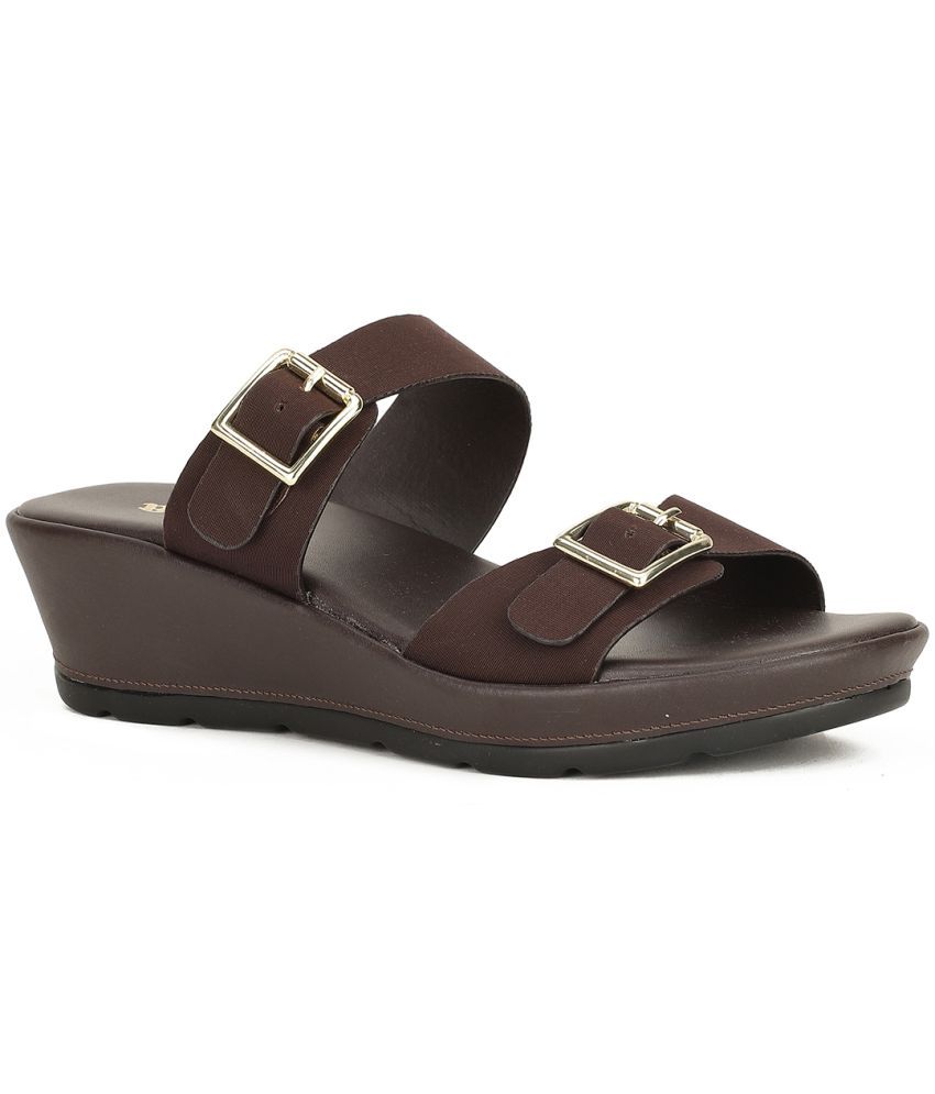     			Bata Brown Women's Sandal Heels