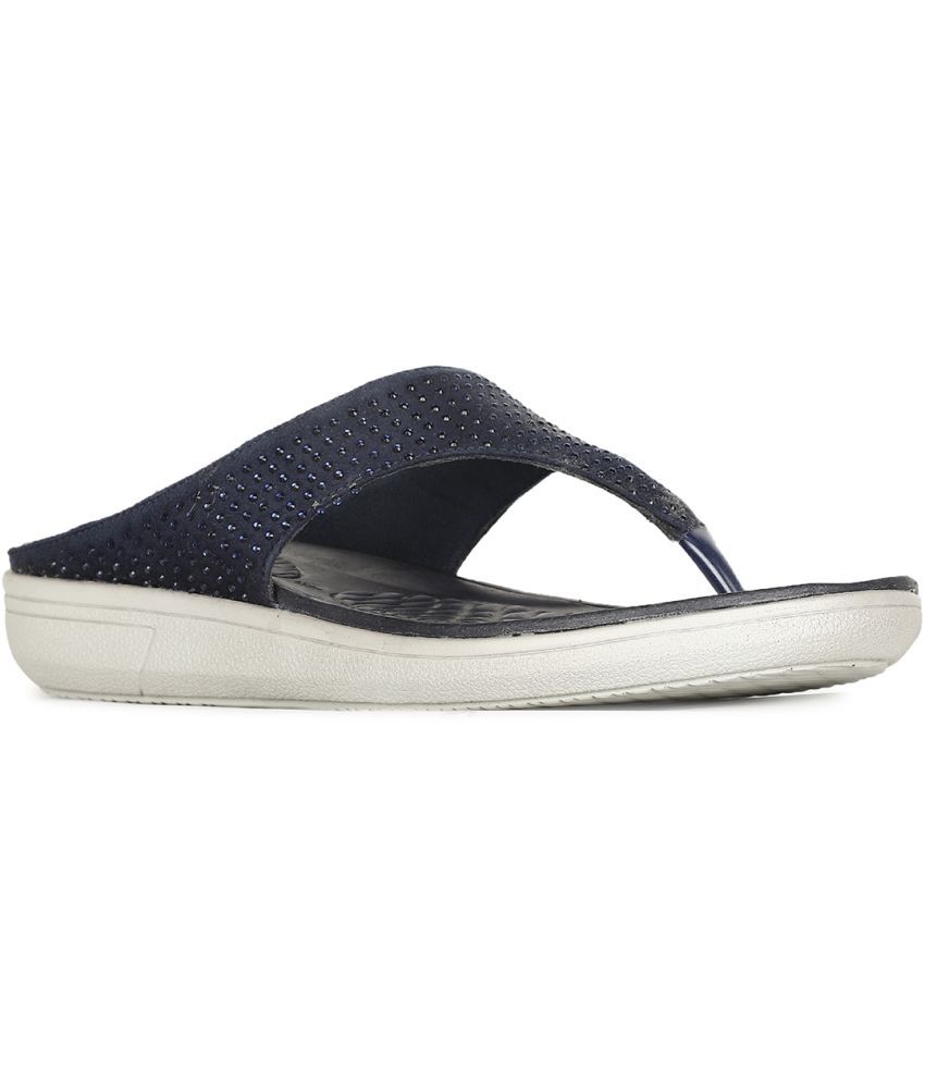     			Bata Comfit Navy Blue Women's Flats