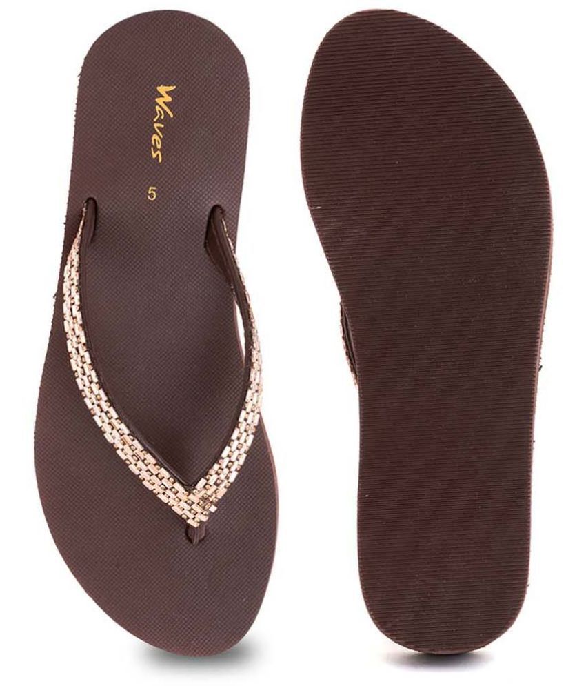     			KHADIM Brown Women's Slipper