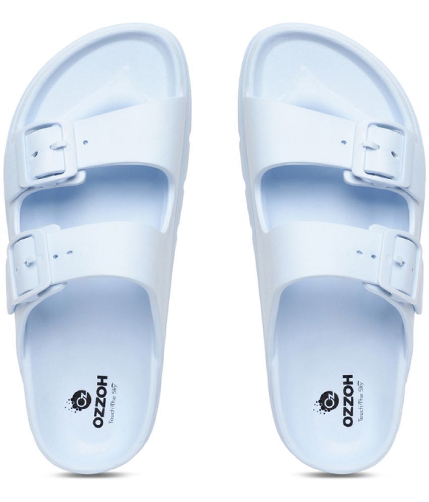     			OZZOH Light Blue Women's Slide Flip Flop