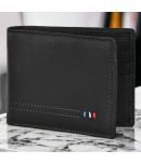 Lorenz Black 100% Leather Men's RFID Wallet ( Pack of 1 )