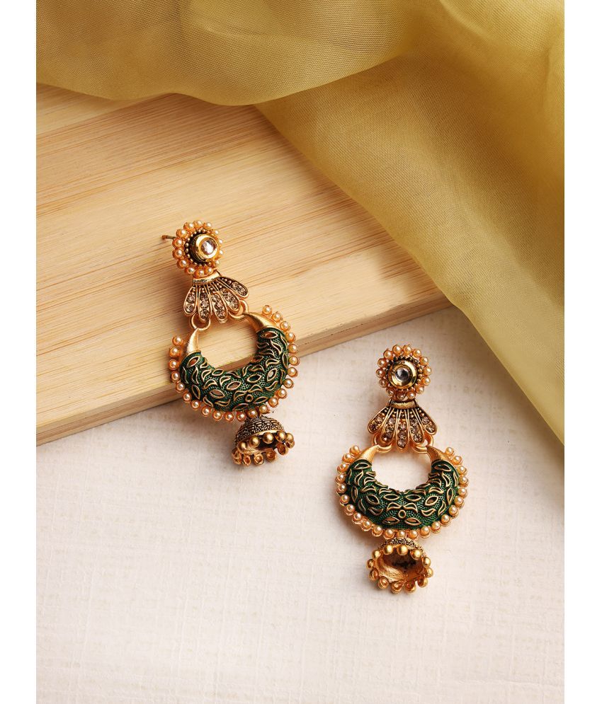     			AATMANA Multi Color Jhumki Earrings ( Pack of 1 )