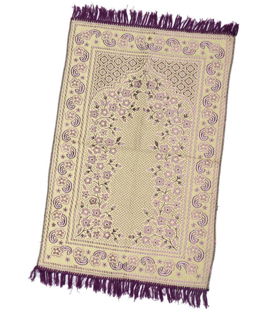     			ADIRNY Yellow Single Regular Cotton Prayer Mat ( 110 X 70 cm )