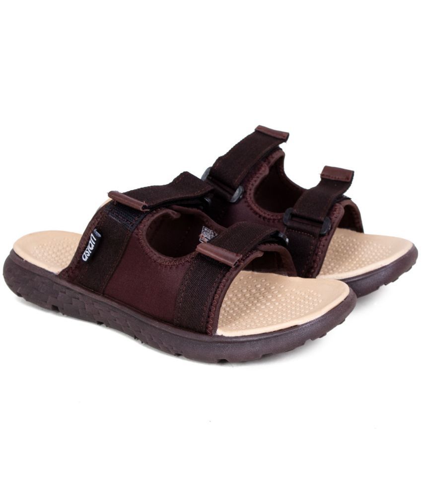     			ASIAN Brown Men's Slide Flip Flop