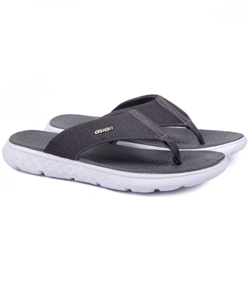     			ASIAN Light Grey Men's Thong Flip Flop