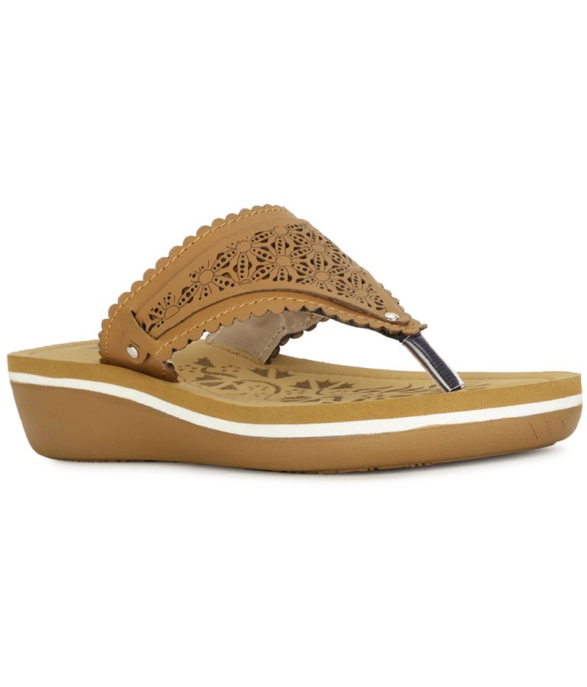     			Bata Tan Women's Flats