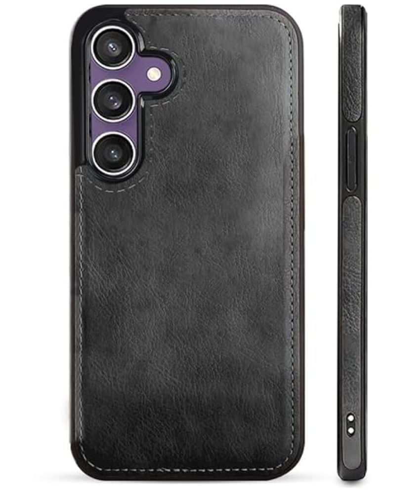     			Bright Traders Plain Cases Compatible For Artificial Leather Samsung Galaxy S24 plus ( Pack of 1 )