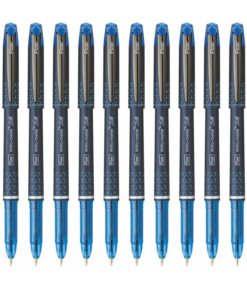     			Flair Writometer Silk Ball Pen Blue Pack of 10