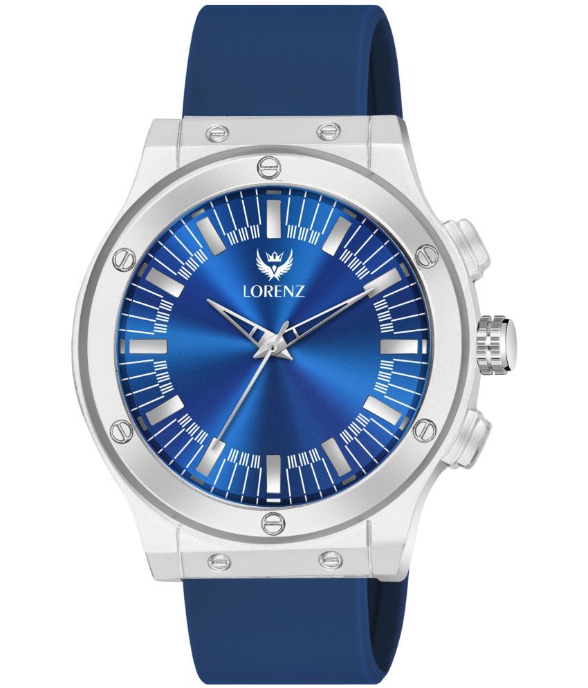     			Lorenz Blue Silicon Analog Men's Watch