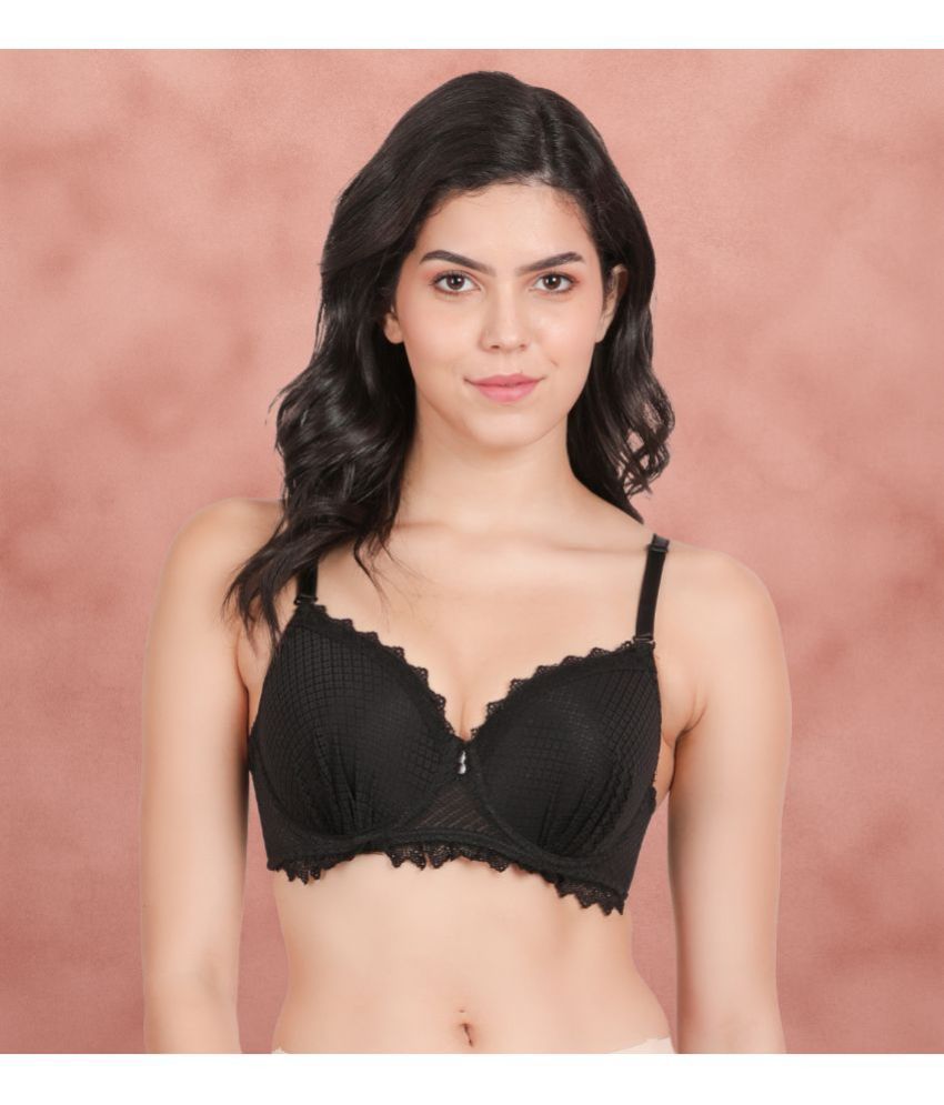     			Susie Cotton Blend Women's Push Up Bra ( Black ) S085-BlackBeauty