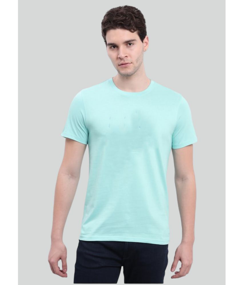     			AKTIF Cotton Regular Fit Printed Half Sleeves Men's T-Shirt - Mint Green ( Pack of 1 )