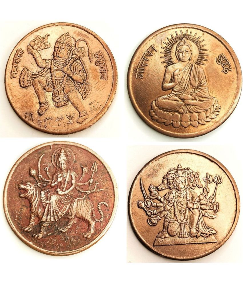     			Divine Guardians Collection: Lord Hanuman, Gautam Buddha, Durga Maa, Lord Panchmukhi Hanuman