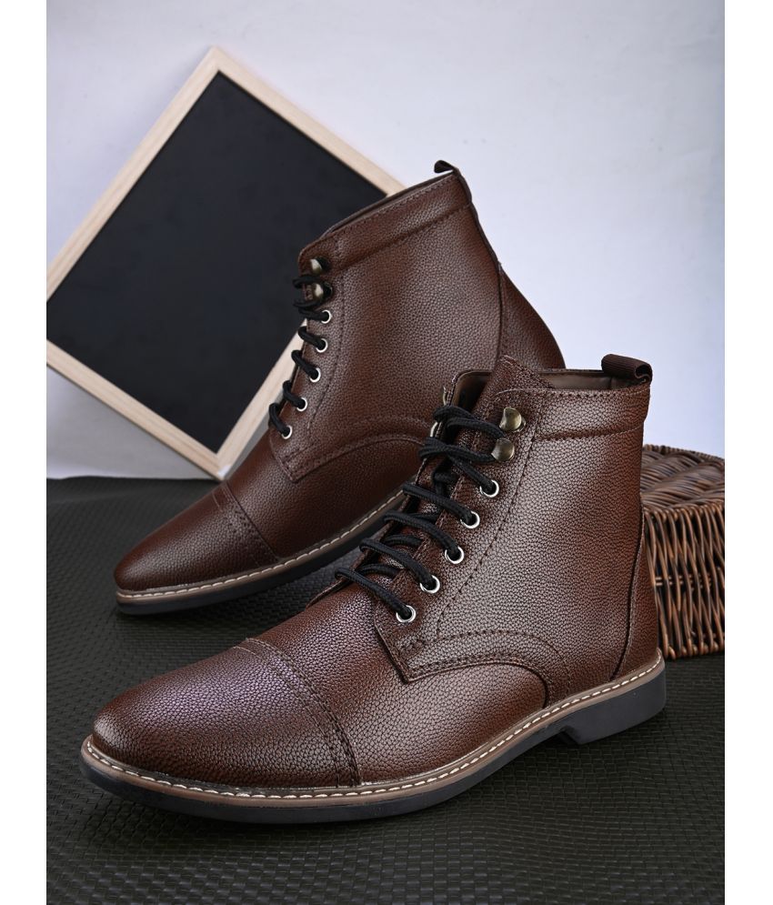     			Fashion Victim Brown Men's Casual Boots