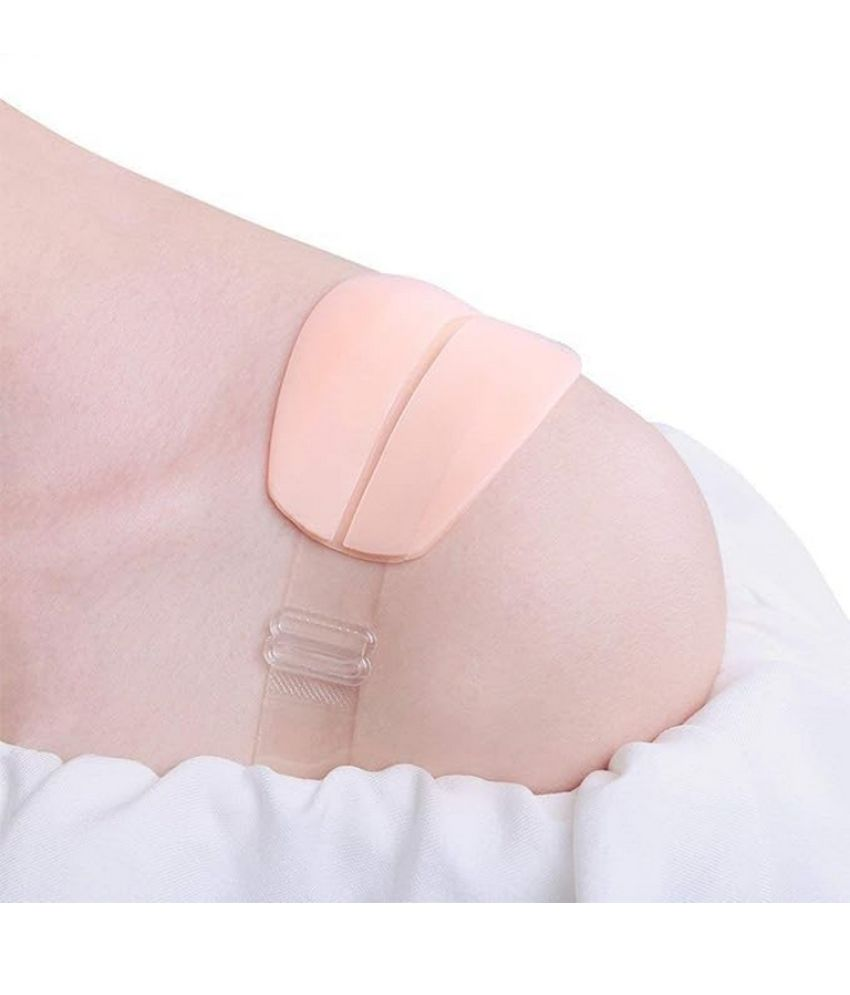     			Silicone Shoulder Pad Bra Strap Holder Cushions Non-Slip Shoulder Pads Pain Relief for Woman 2Pair