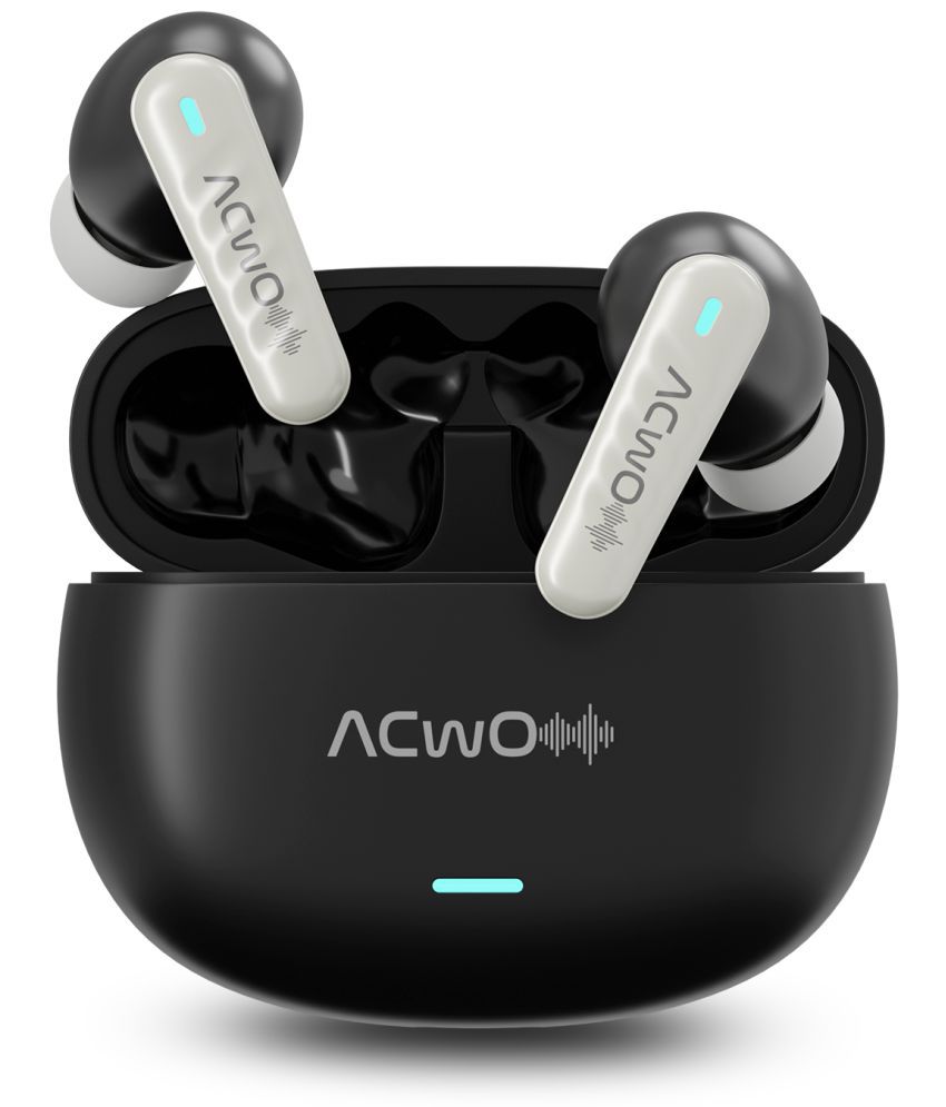     			ACwO Dwots 727 Bluetooth TWS,42Hrs Playtime, NFS Gaming Mode, Sonic Shield Quad Mics Enc, Instant Connect,Hyper Boost - in Ear (Charcoal Black)