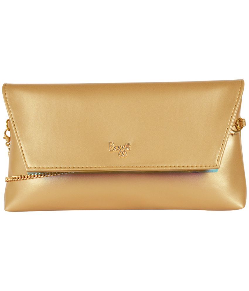     			Baggit Gold PU Handheld