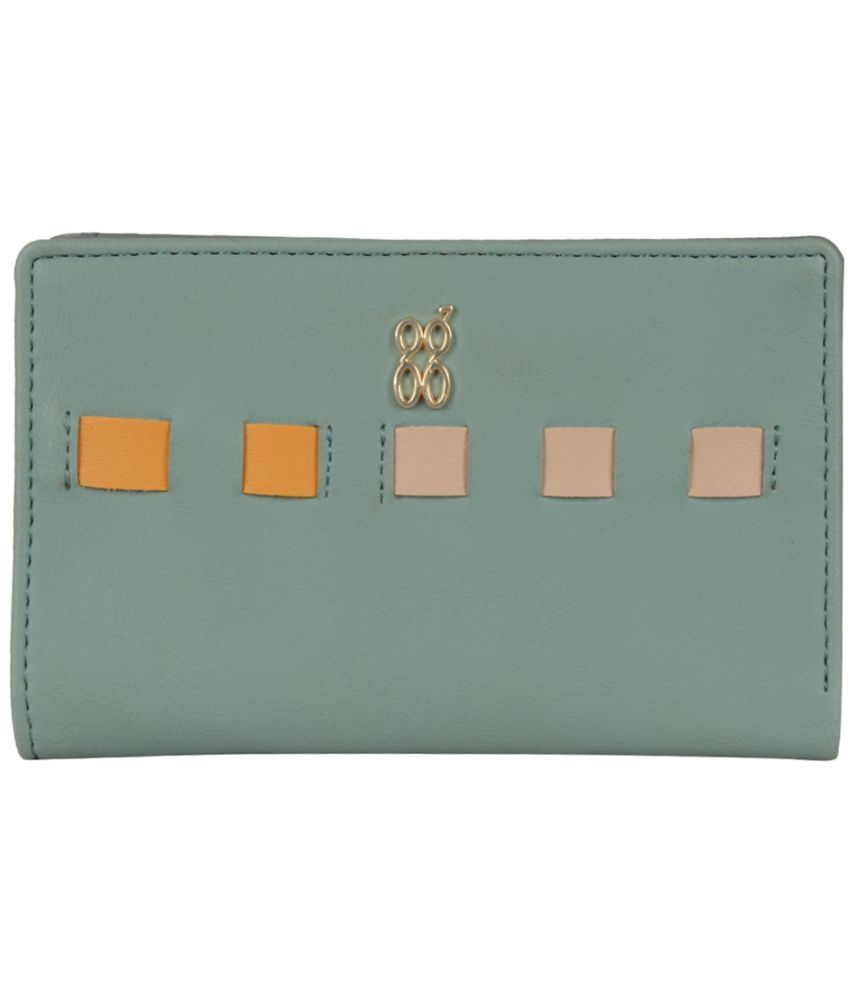     			Baggit PU Blue Women's Bi Fold Wallet ( Pack of 1 )