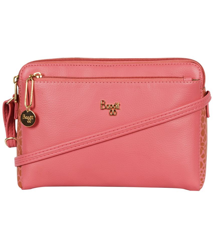     			Baggit Pink PU Handheld