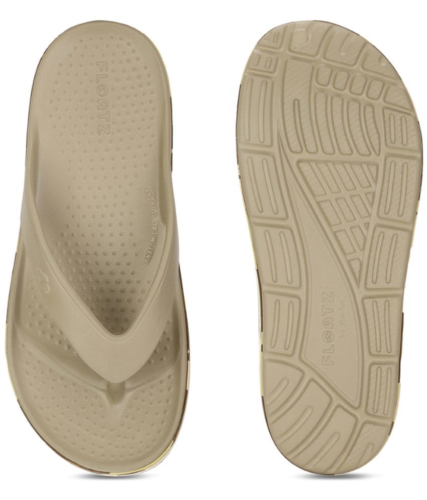     			Floatz Beige Men's Thong Flip Flop