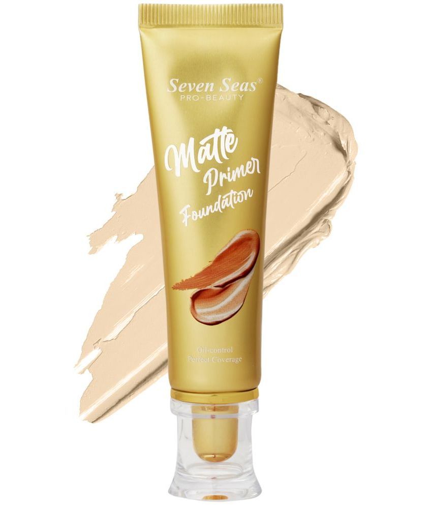     			Seven Seas Matte Primer Foundation Oil Control Perfect Coverage Waterproof Full Coverage(Nude)