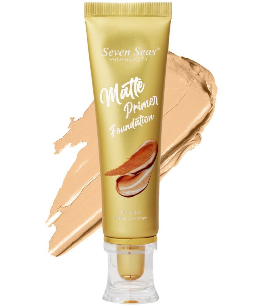     			Seven Seas Matte Primer Foundation Oil Control Perfect Coverage Waterproof Full Coverage(Beige)