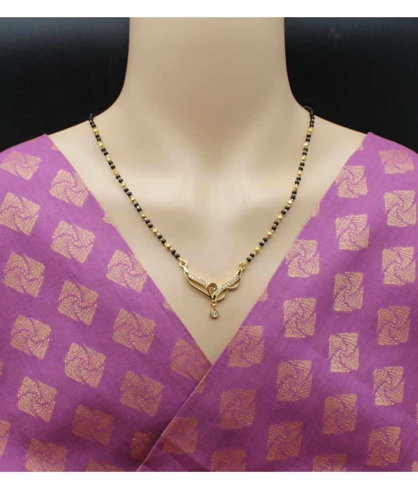     			Soni jewellery Golden Mangalsutra Set ( Pack of 1 )