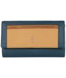 Baggit PU Blue Women's Regular Wallet ( Pack of 1 )