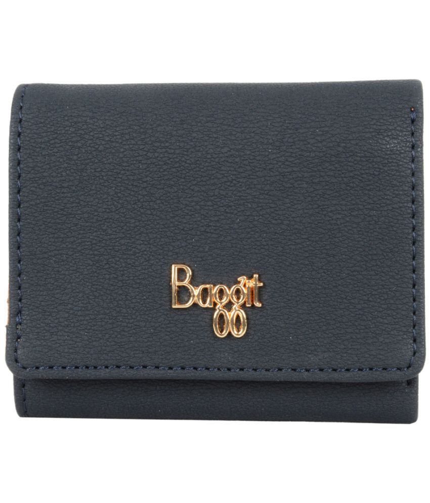     			Baggit PU Blue Women's Three fold Wallet ( Pack of 1 )