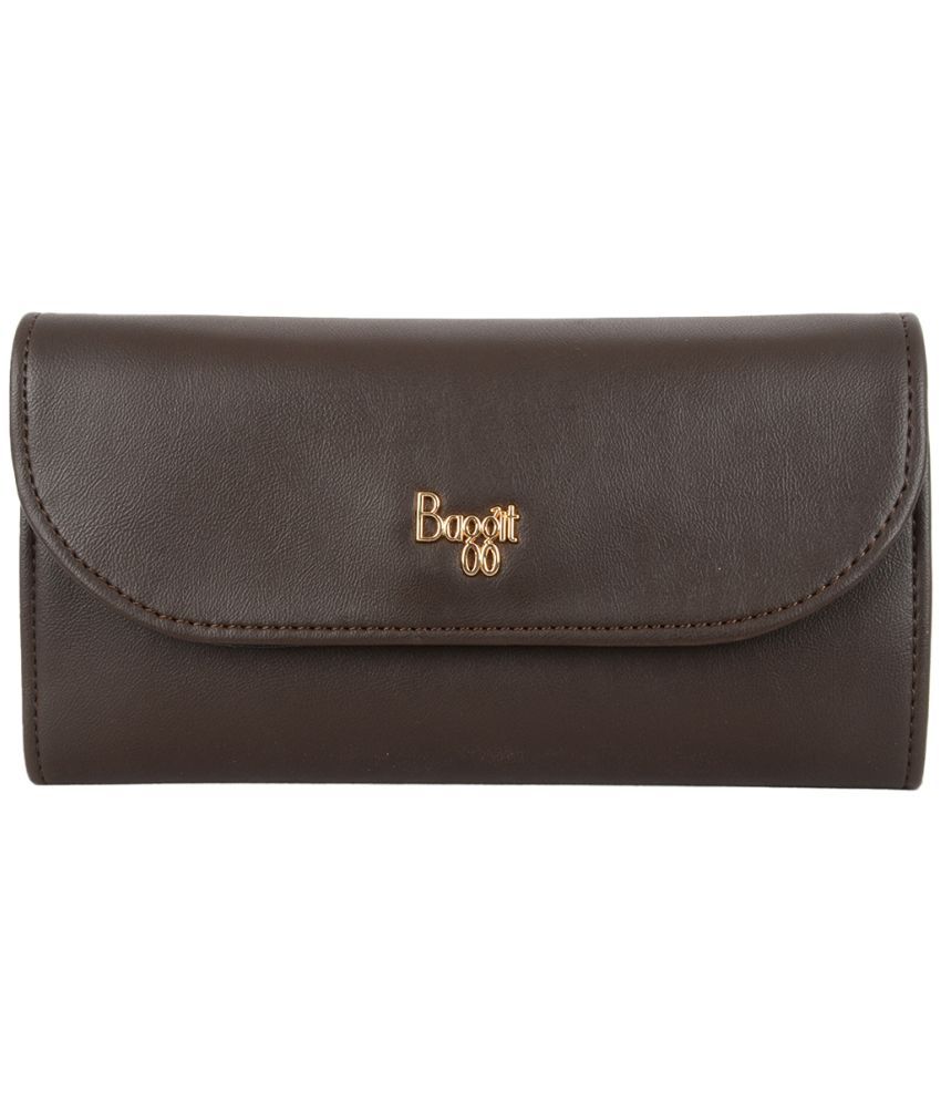     			Baggit PU Brown Women's Regular Wallet ( Pack of 1 )