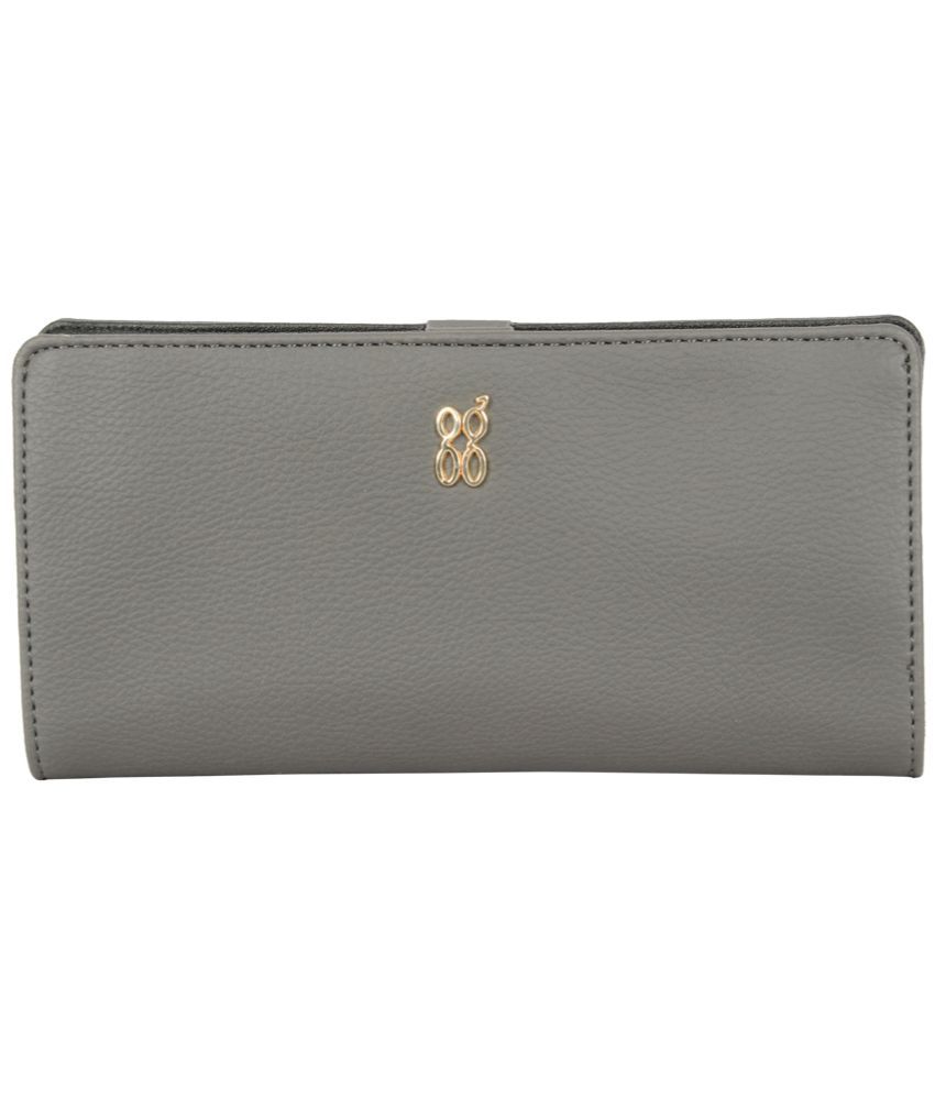     			Baggit PU Gray Women's Bi Fold Wallet ( Pack of 1 )