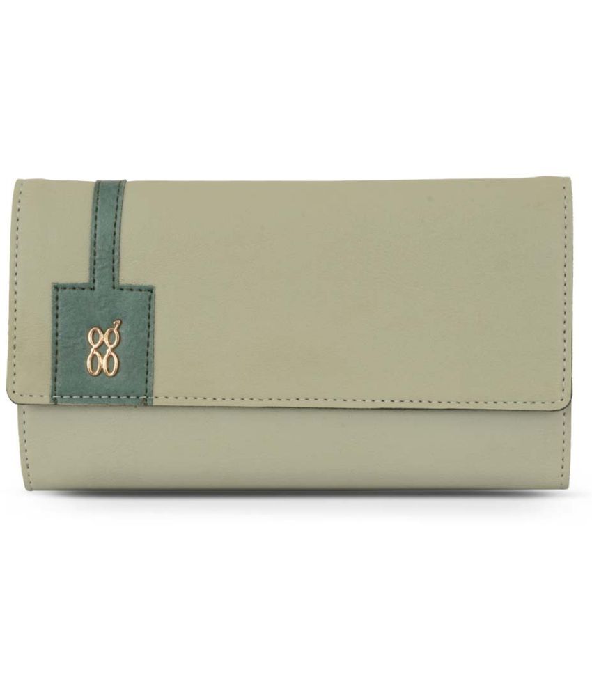     			Baggit PU Green Women's Three fold Wallet ( Pack of 1 )