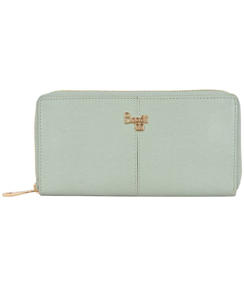     			Baggit PU Green Women's Zip Around Wallet ( Pack of 1 )