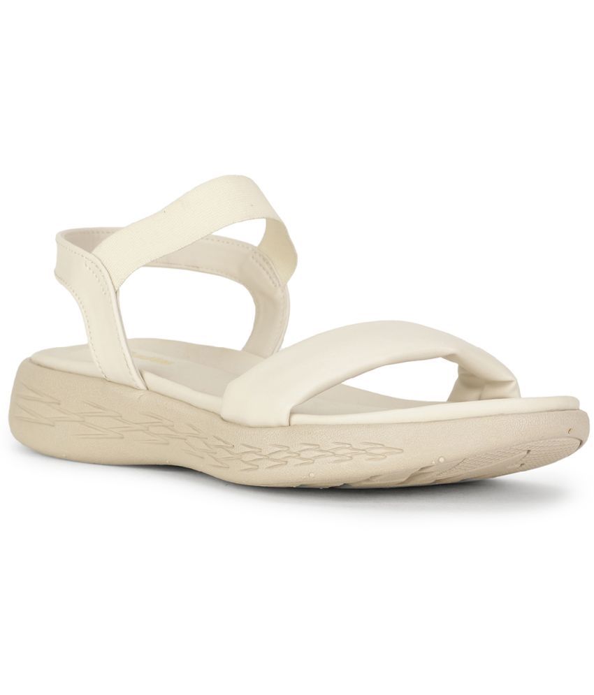     			Bata Off White Women's Flats