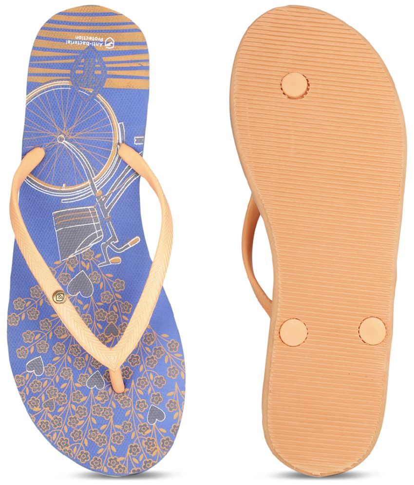     			Bata Orange Women's Flip Flop