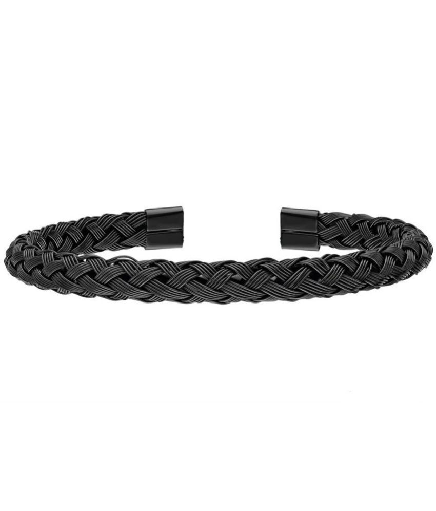     			FASHION FRILL Black Bracelet ( Pack of 1 )