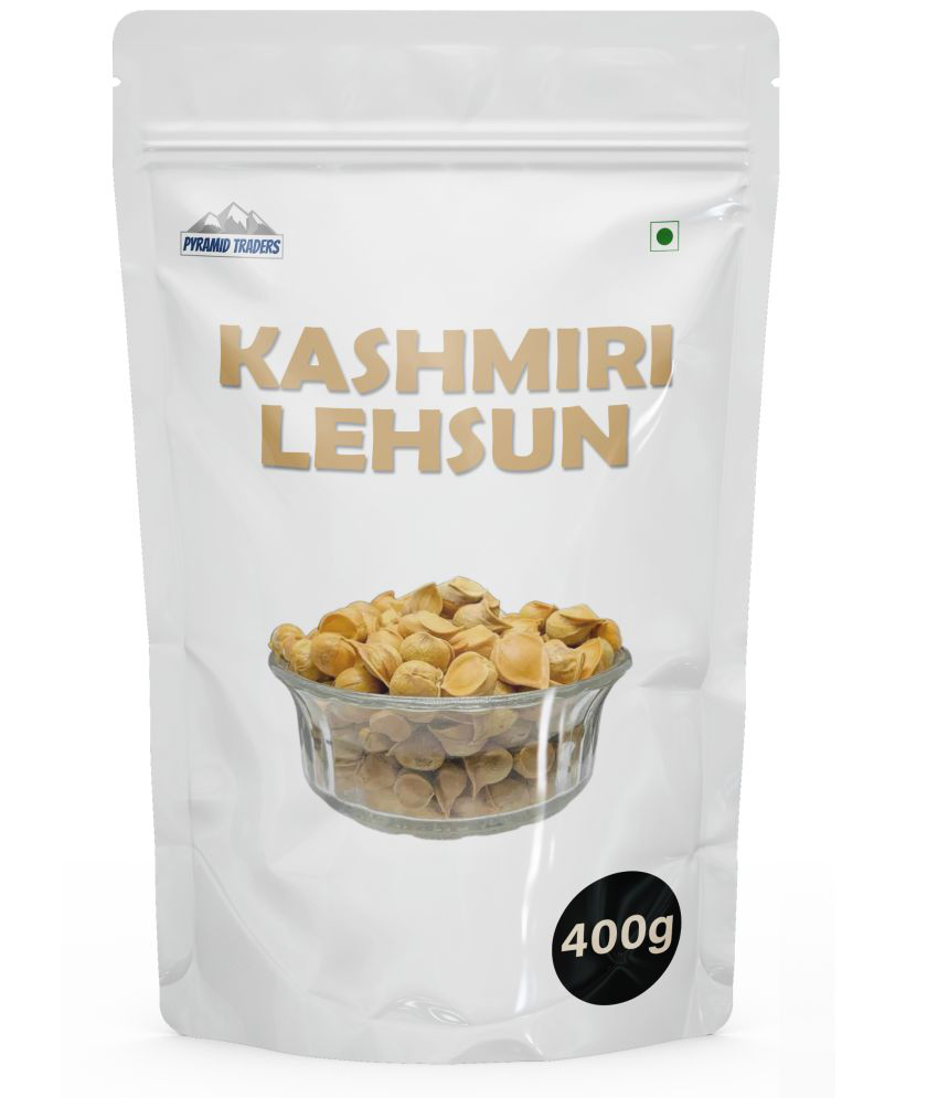     			Pyramid Traders 400 Grams Snow Mountain Garlic (Kashmiri Lehsun) 400 gm