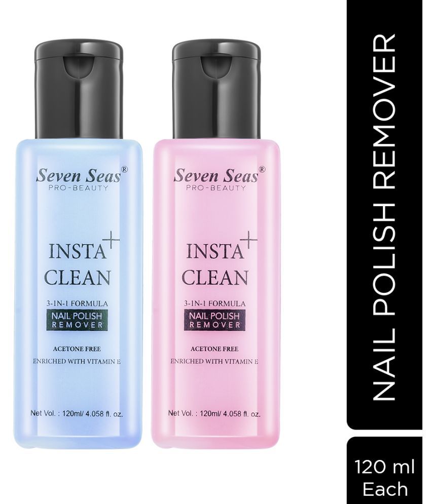     			Seven Seas Nail Paint Remover Liquid 120 mL Pack of 2