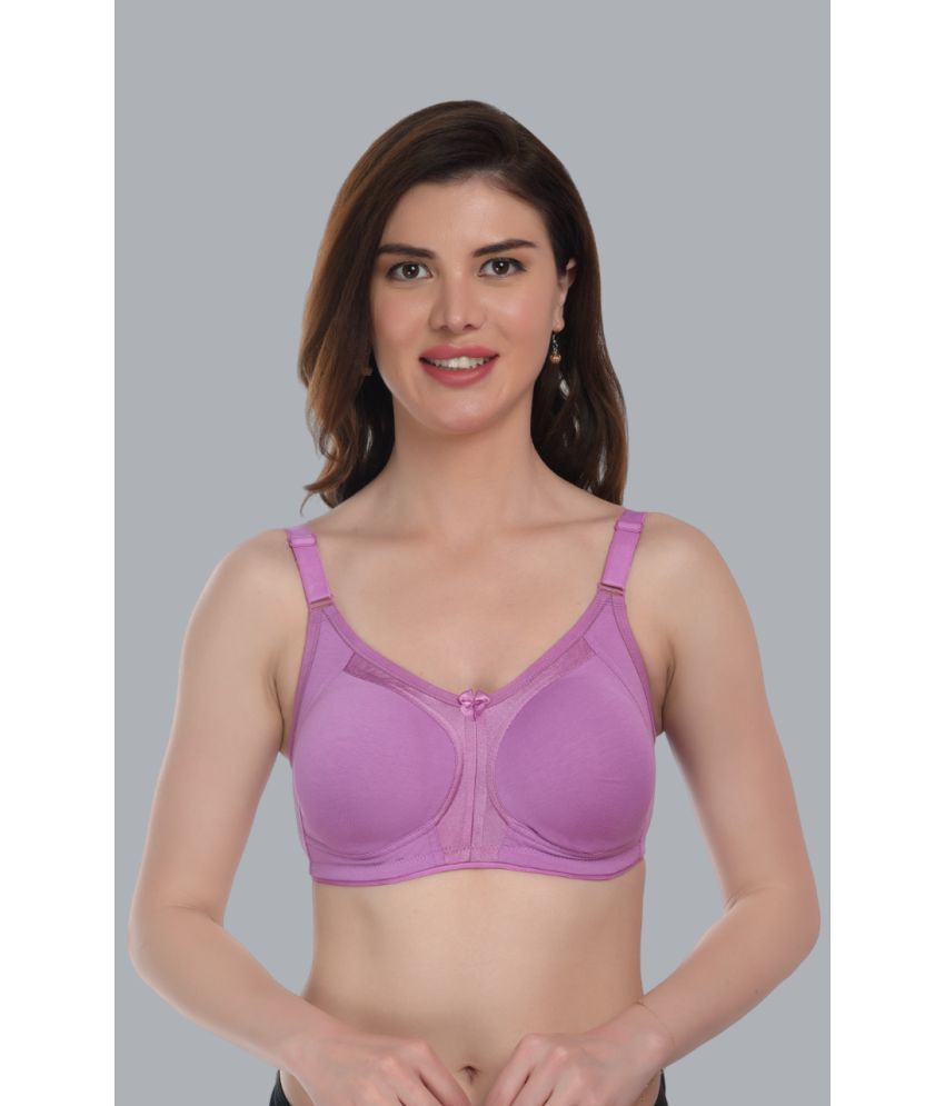     			Viral Girl Purple Lycra Non Padded Women's T-Shirt Bra ( Pack of 1 )