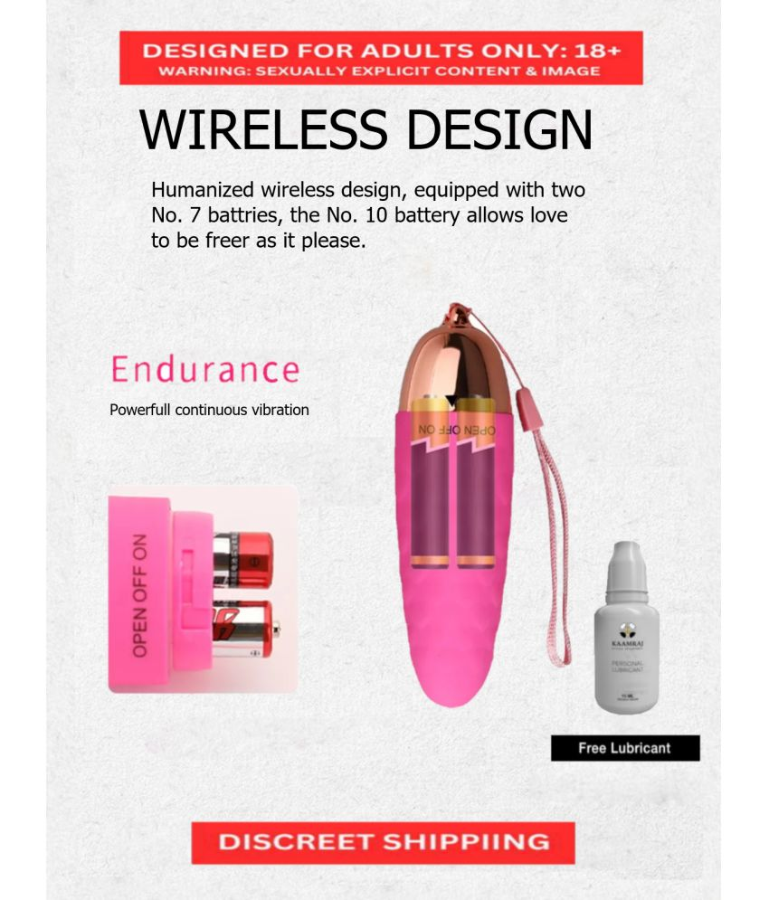     			Wireless Vibrating Mini Egg For Women Egg Shape With Batteries Included With A Free Lubricant