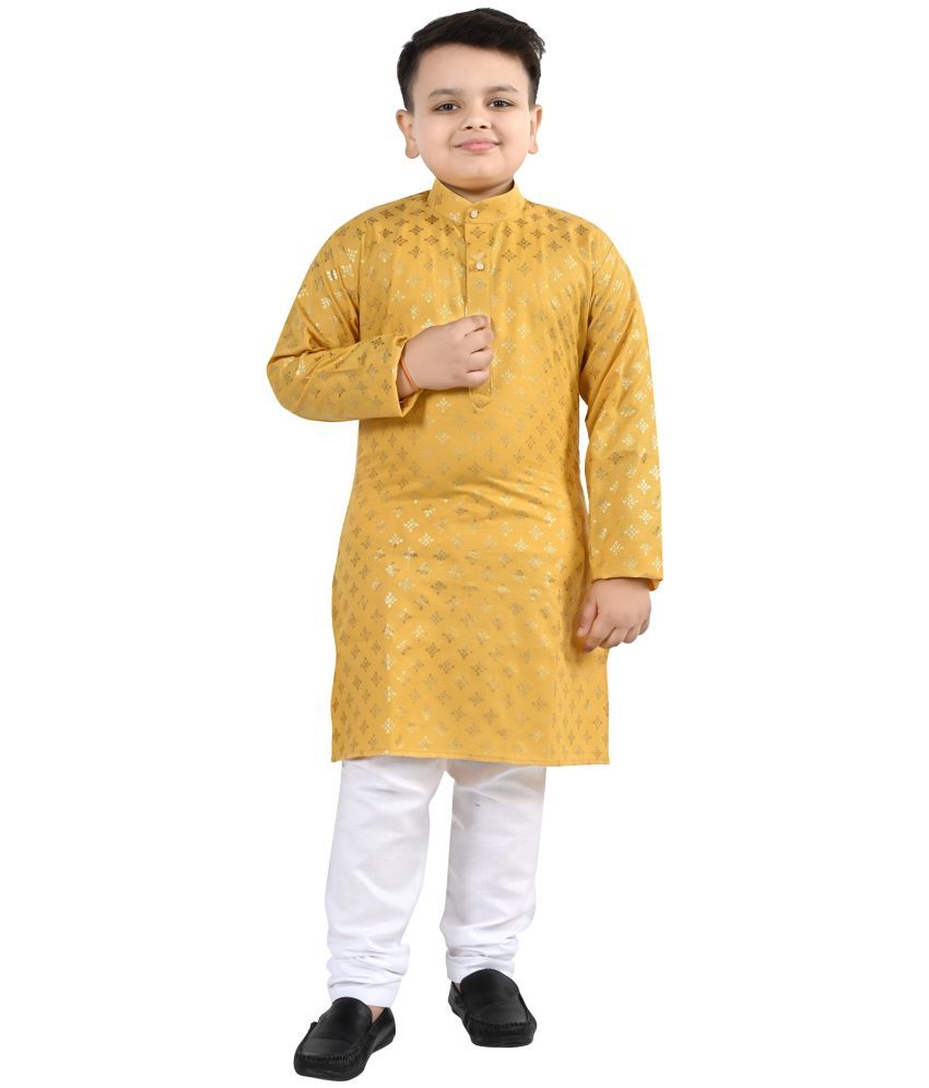     			Arshia Fashions Yellow Cotton Blend Boys ( Pack of 1 )