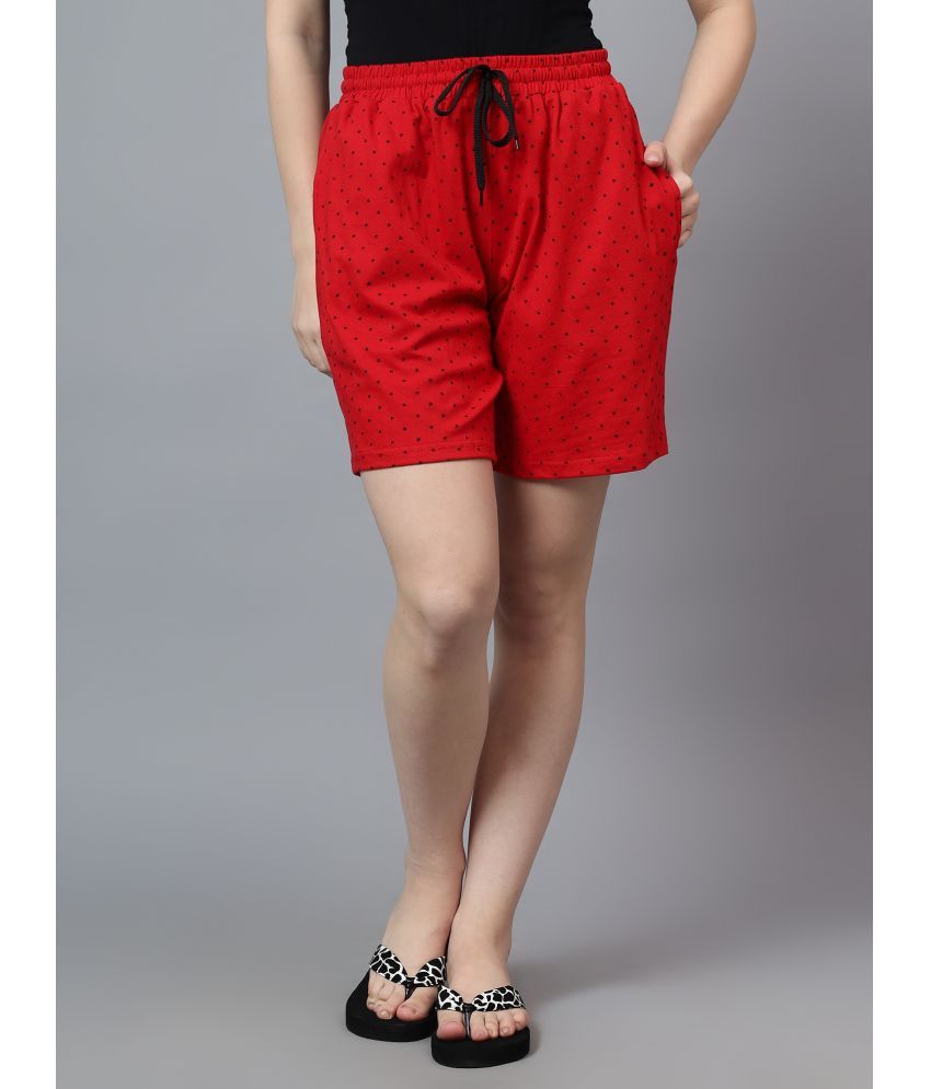     			Diaz Cotton Cut-Offs - Red Single