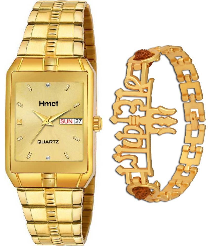     			HMCT Gold Metal Analog Men's Watch