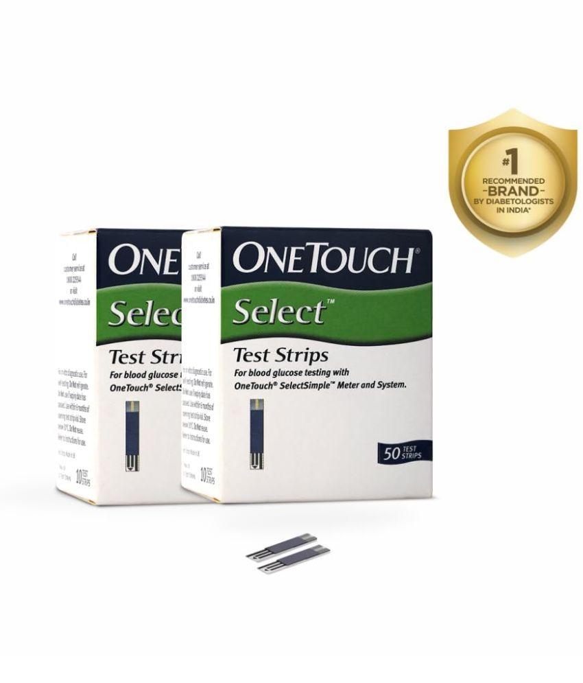     			OneTouch Select Test Strips | 2 Packs of 50 Strips each (total 100 Strips)