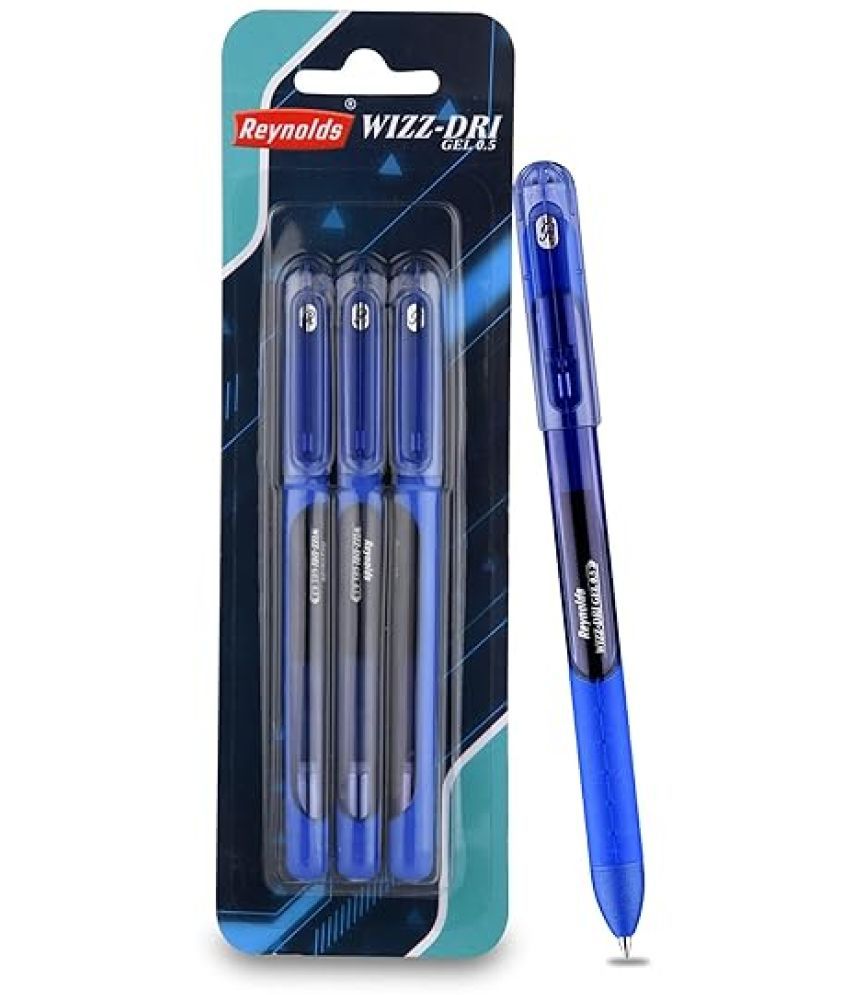     			Reynolds Wizz Dri Gel Pen 3 Pcs Blue