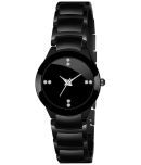 Viser Black Metal Analog Womens Watch