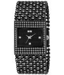 Viser Black Metal Analog Womens Watch